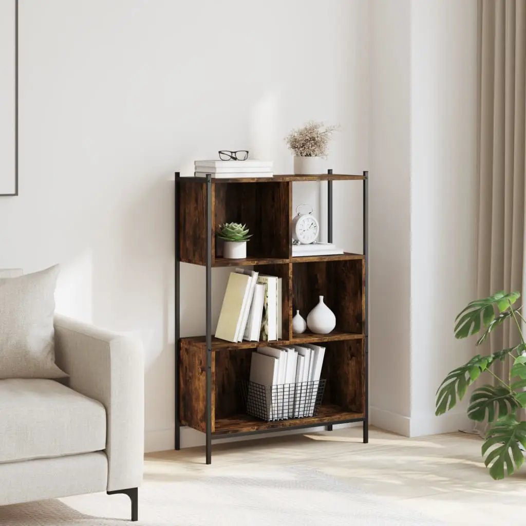 vidaXL vidaXL Bookcase Smoked Oak 72x28x109 cm Engineered Wood - Bookcase