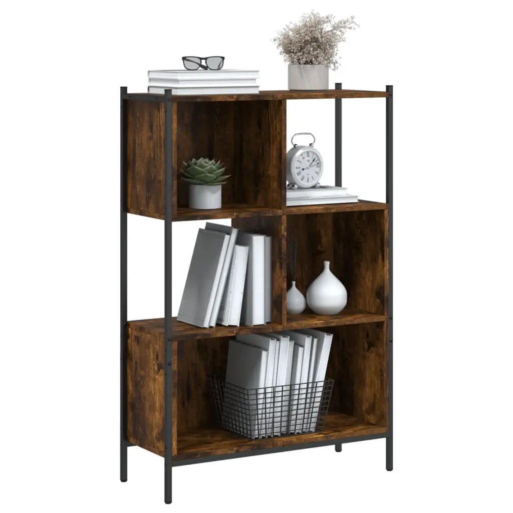 vidaXL vidaXL Bookcase Smoked Oak 72x28x109 cm Engineered Wood - Bookcase