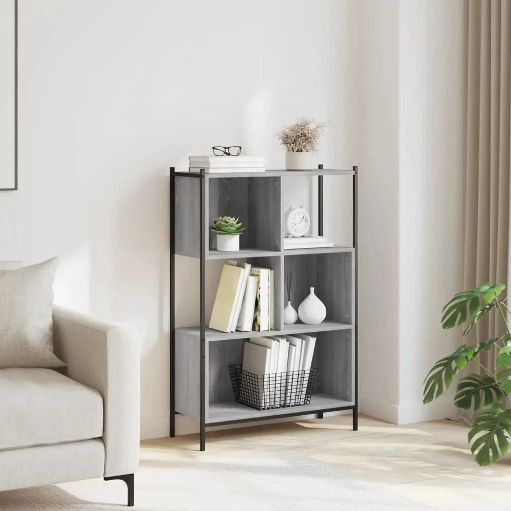 vidaXL vidaXL Bookcase Grey Sonoma 72x28x109 cm Engineered Wood - Bookcase