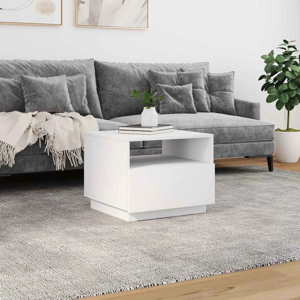 VidaXL Coffee Table 50x49x40 LED Lights Home by vidaXL