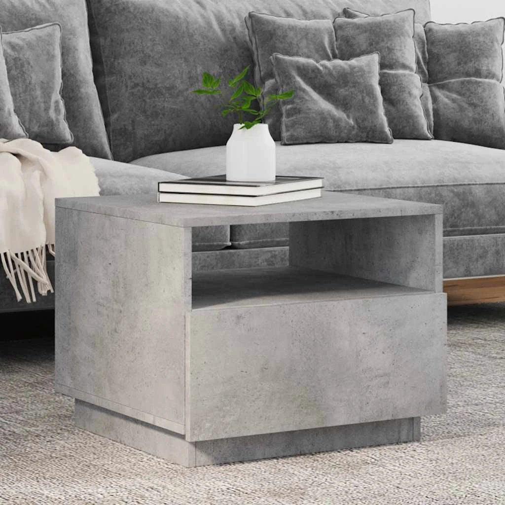 vidaXL vidaXL Coffee Table 50x49x40 LED Lights For Home - Coffee Table