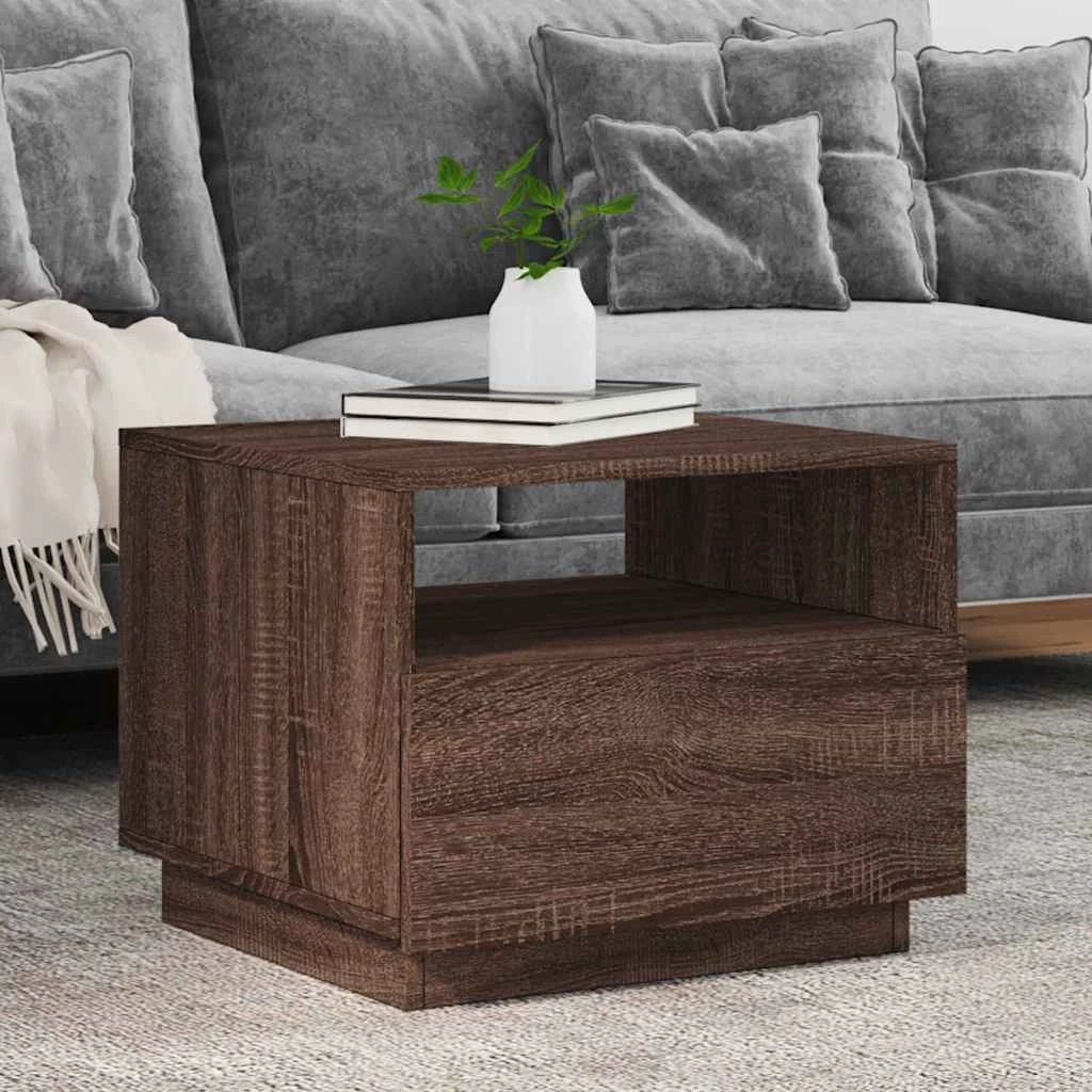 vidaXL vidaXL Coffee Table 50x49x40cm LED Lights - Coffee Table