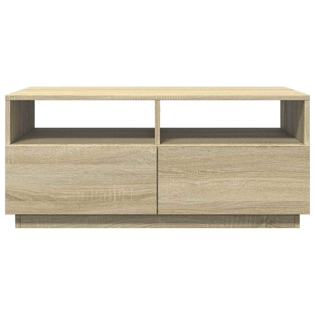 VidaXL Coffee Table 90x49x40 Cm LED Living Room by vidaXL