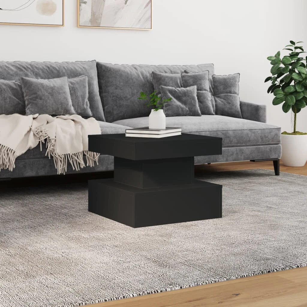 vidaXL vidaXL CoffeeTable 50x50x40 LEDLights LivingRoom - Coffee Table
