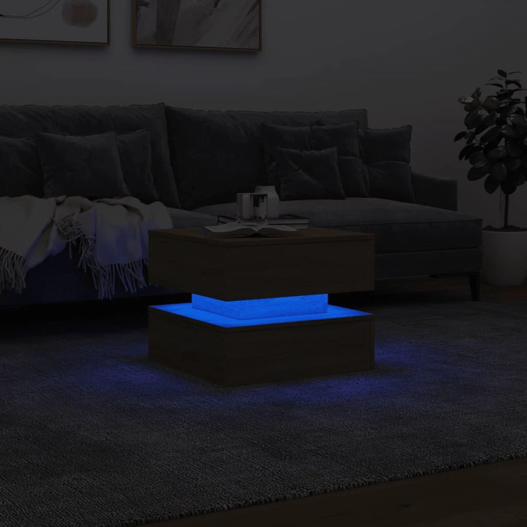 vidaXL vidaXL Coffee Table 50x50x40 LED Living Room - Coffee Table