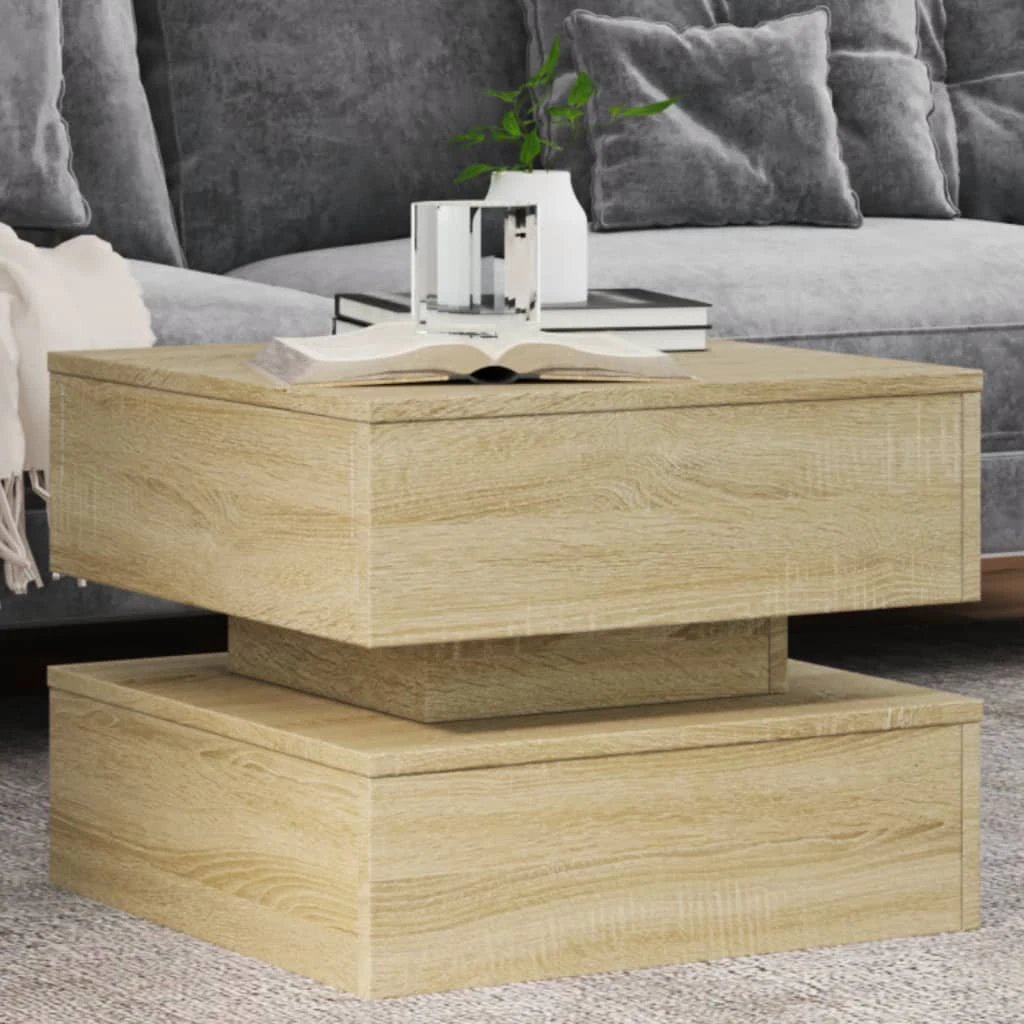 vidaXL vidaXL Coffee Table 50x50x40 LED Living Room - Coffee Table
