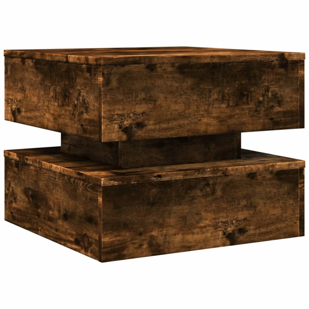 vidaXL VidaXL Coffee Table 50x50x40cm With LED Lights - Coffee Table