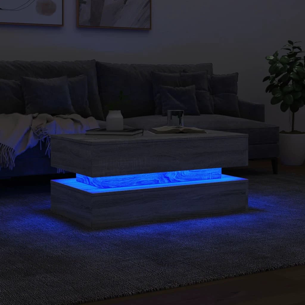vidaXL VidaXL Coffee Table 90x50x40 cm LED Living Room - Coffee Table