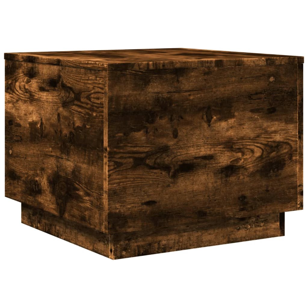 vidaXL Coffee Table 50x50x40cm LED Lights Home by vidaXL