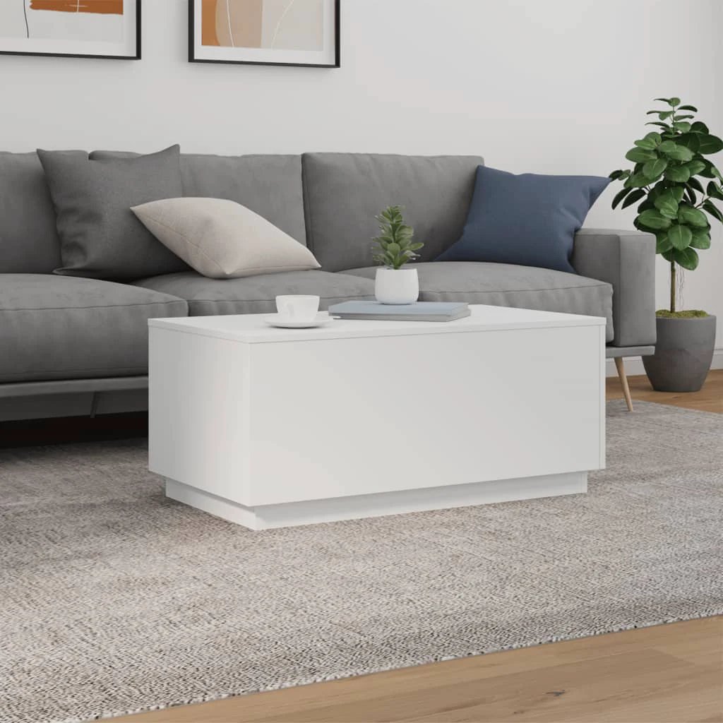 vidaXL VidaXL Coffee Table 90x50x40 LED Lights Lounge - Coffee Table