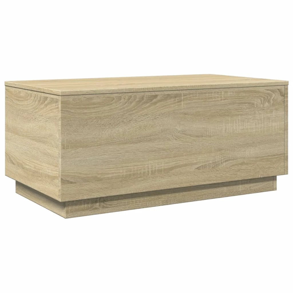vidaXL Coffee Table 90x50x40 cm LED Living Room by vidaXL