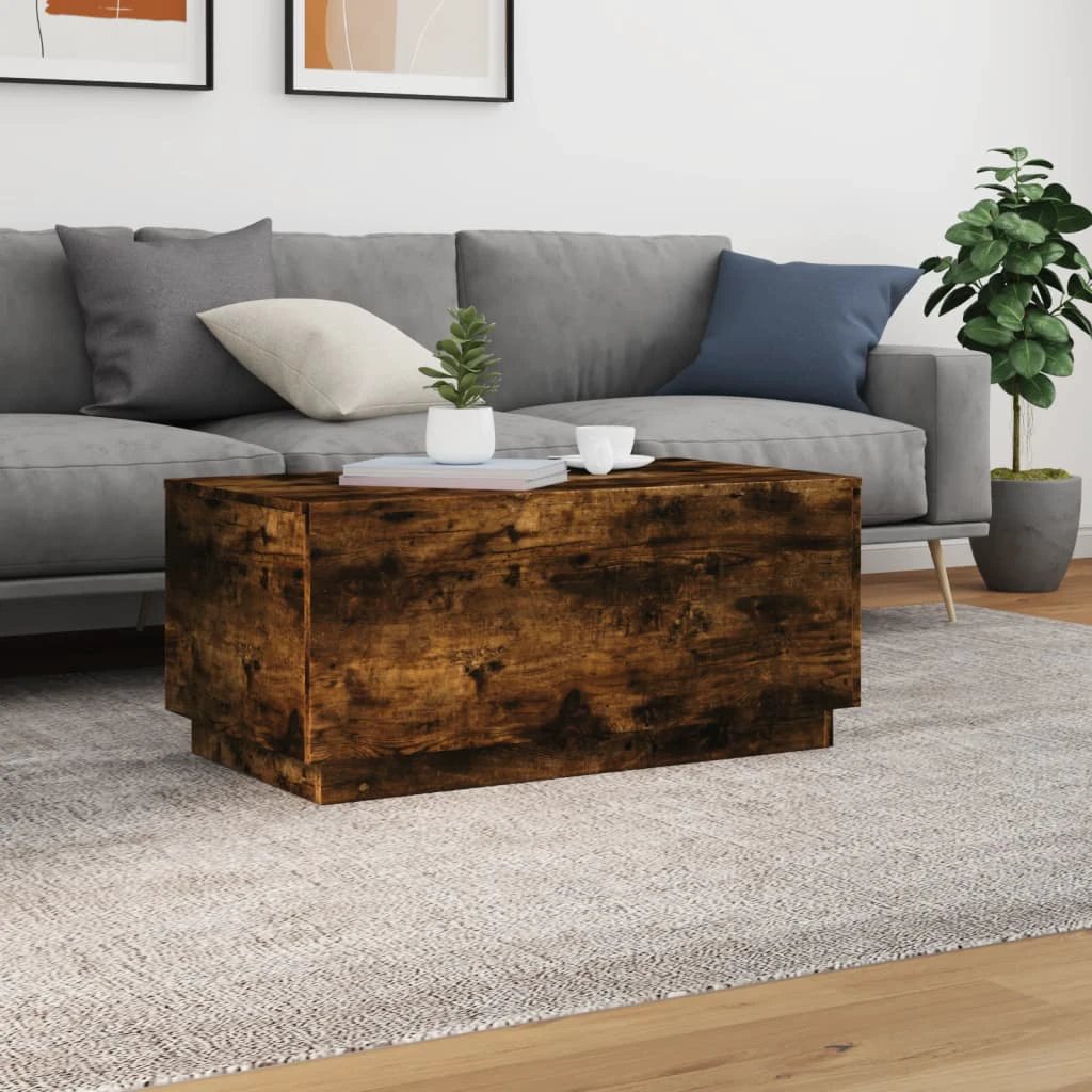 vidaXL VidaXL Coffee Table 90x50x40cm LED Living Room - Coffee Table