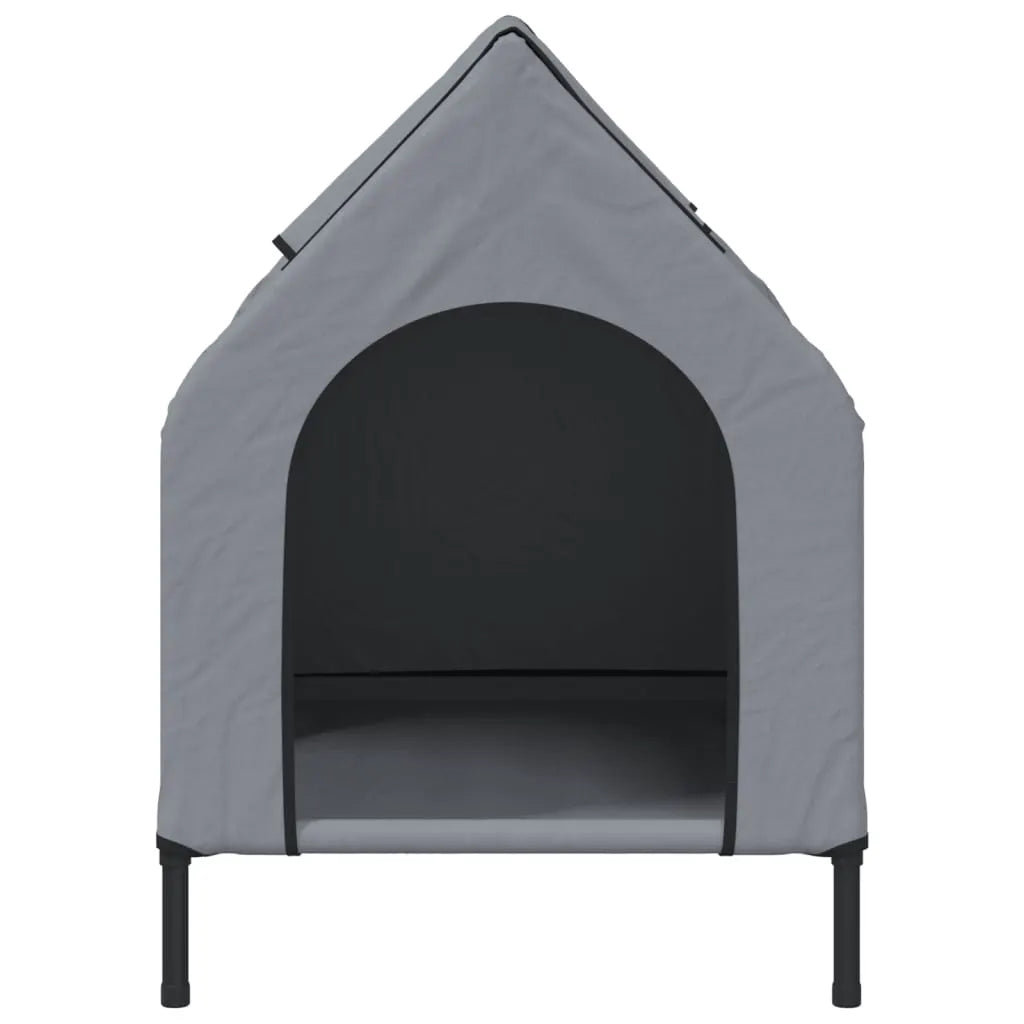 vidaXL Dog House Light Grey Oxford Fabric and Steel - from vidaXL