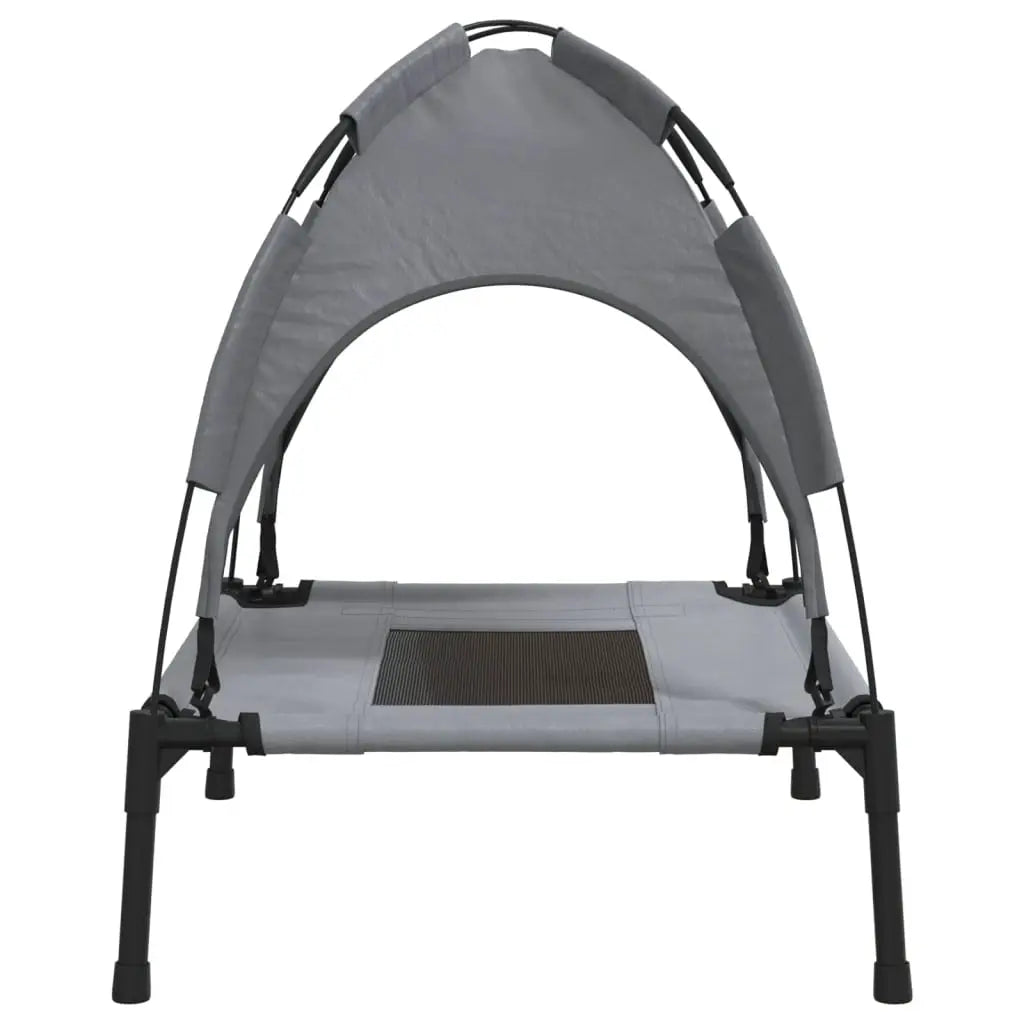 vidaXL Dog Bed with Canopy Anthracite Oxford Fabric and Steel - from vidaXL