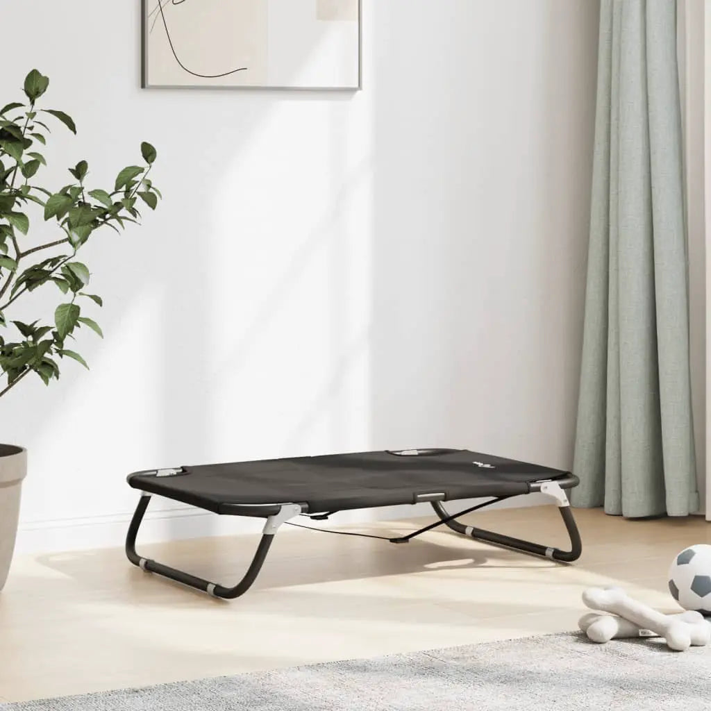 vidaXL Dog Bed Foldable Anthracite Oxford Fabric and Steel - from vidaXL