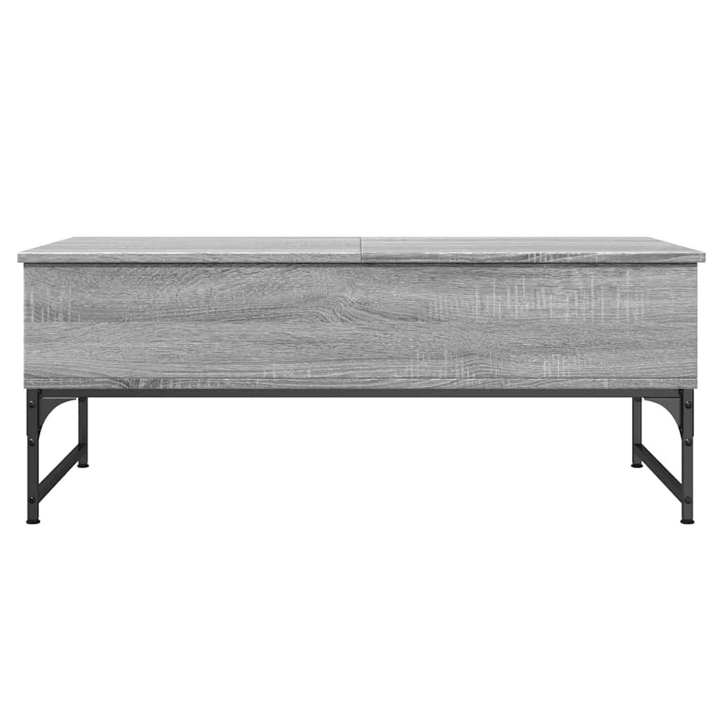 VidaXL Coffee Table 100x50x40 cm Engineered Wood and Metal with Storage for Living Room by vidaXL