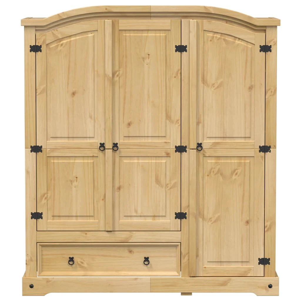 vidaXL vidaXL Wardrobe Corona 151.5x52x170 cm Solid Wood Pine - Wardrobe