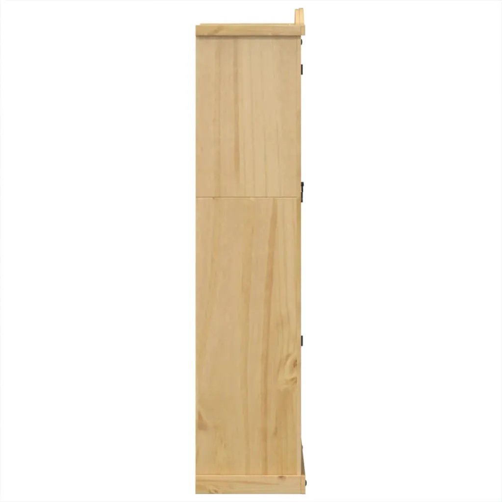 vidaXL vidaXL Glass Display Cabinet Corona 99x43x187 cm Solid Wood Pine - Display Cabinet