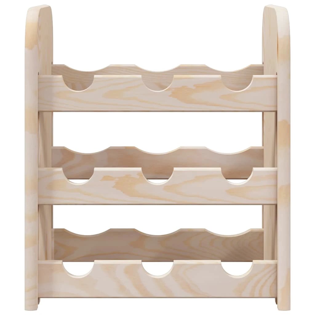 vidaXL vidaXL Wine Rack 33x25x37 cm Solid Wood Pine - Wine Rack