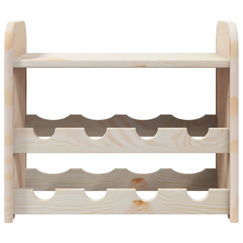 vidaXL vidaXL Wine Rack with Top Board 43x25x37 cm Solid Wood Pine - Wine Rack