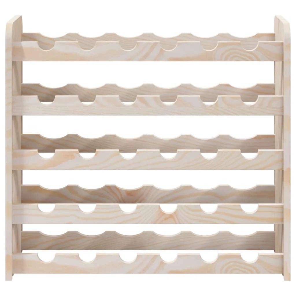 vidaXL vidaXL Wine Rack 67.5x25x60 cm Solid Wood Pine - Wine Rack