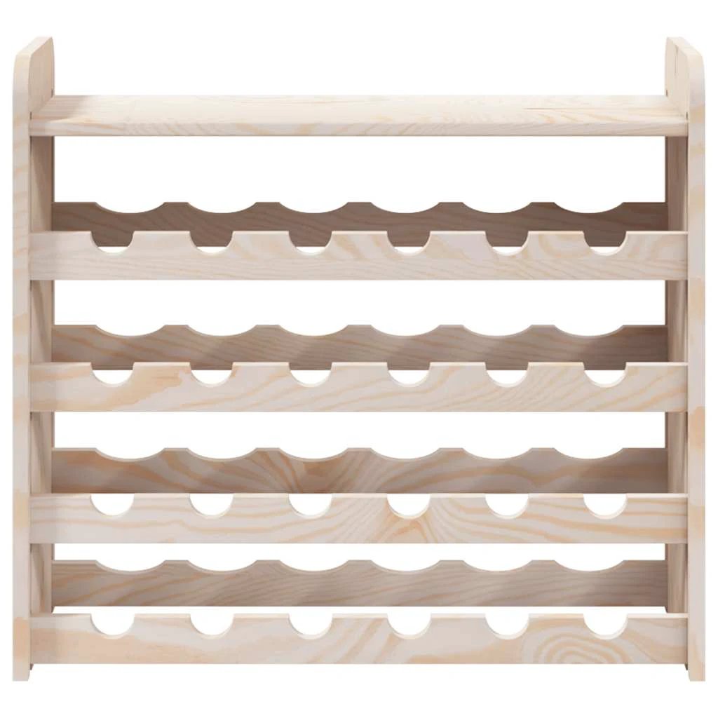 vidaXL vidaXL Wine Rack with Top Board 67.5x25x60 cm Solid Wood Pine - Wine Rack