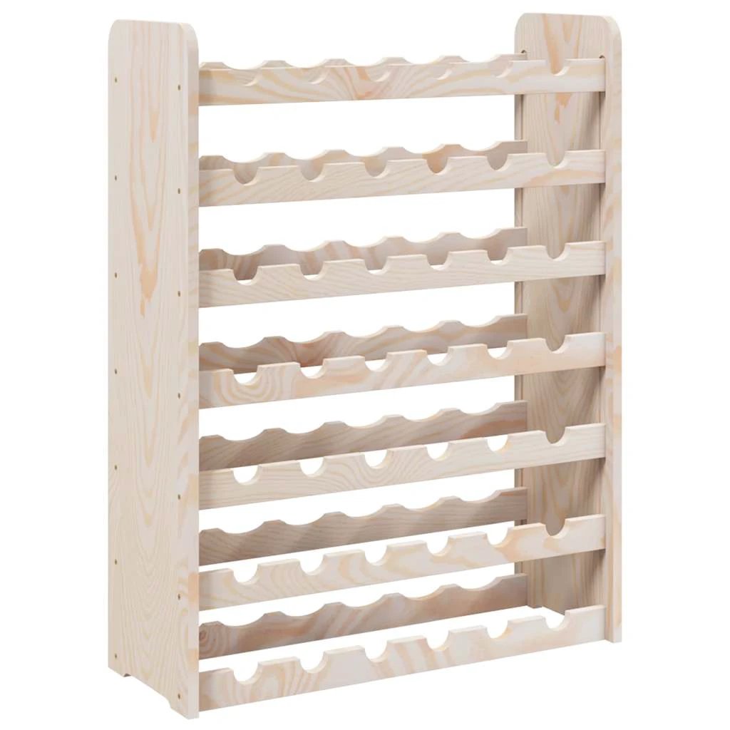 vidaXL vidaXL Wine Rack 67.5x25x87 cm Solid Wood Pine - Wine Rack