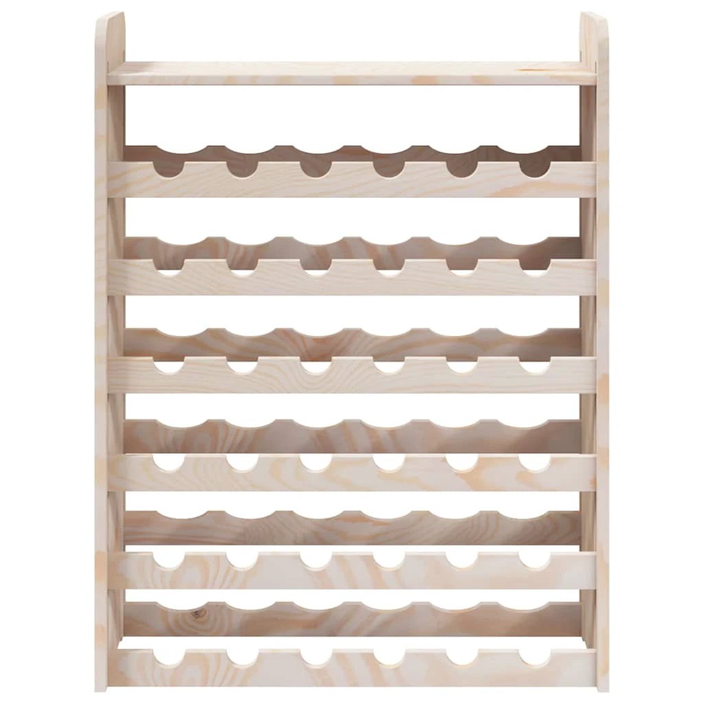 vidaXL vidaXL Wine Rack with Top Board 67.5x25x87 cm Solid Wood Pine - Wine Rack