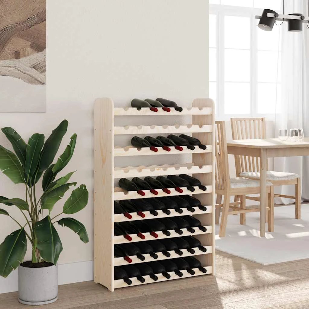 vidaXL vidaXL Wine Rack 72.5x25x111.5 cm Solid Wood Pine - Wine Rack