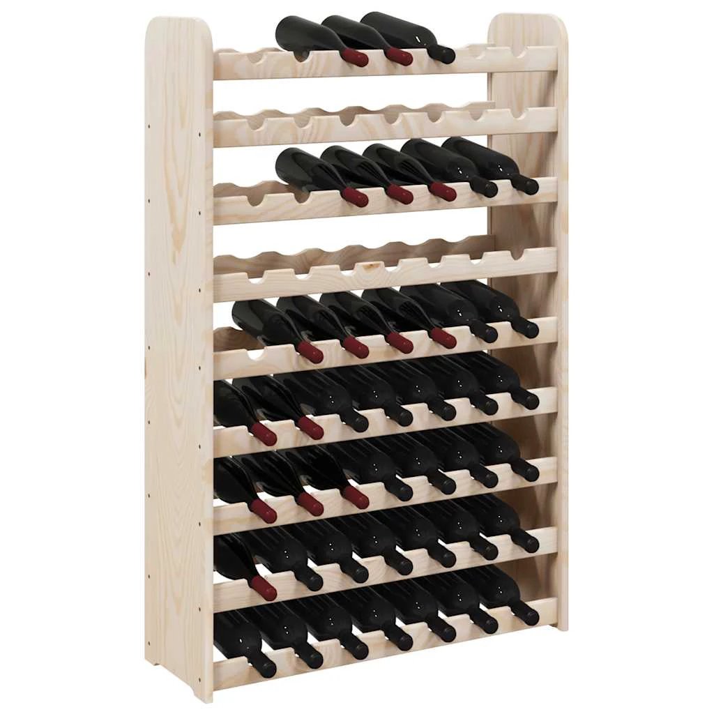 vidaXL vidaXL Wine Rack 72.5x25x111.5 cm Solid Wood Pine - Wine Rack