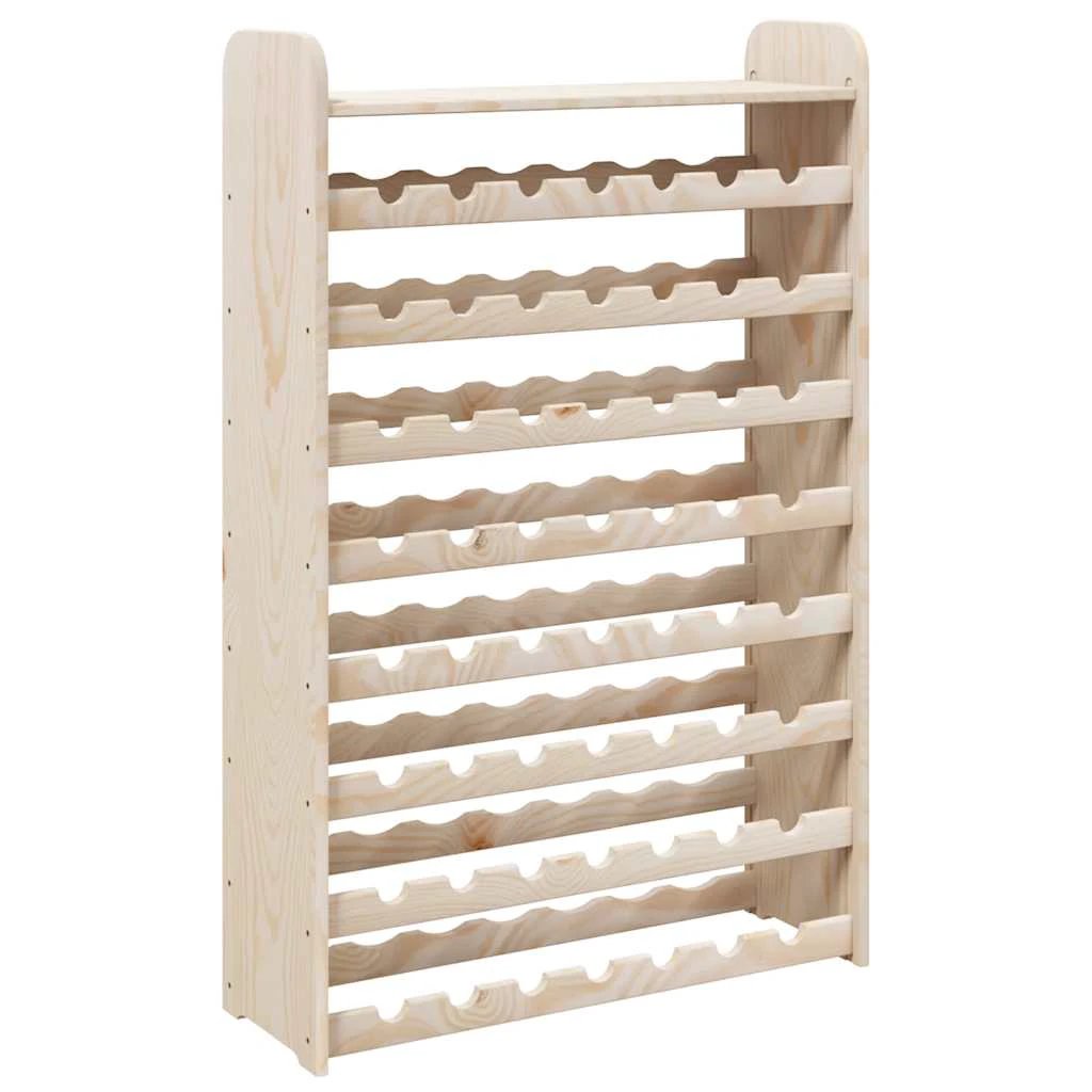 vidaXL vidaXL Wine Rack with Top Board 72.5x25x111.5 cm Solid Wood Pine - Wine Rack