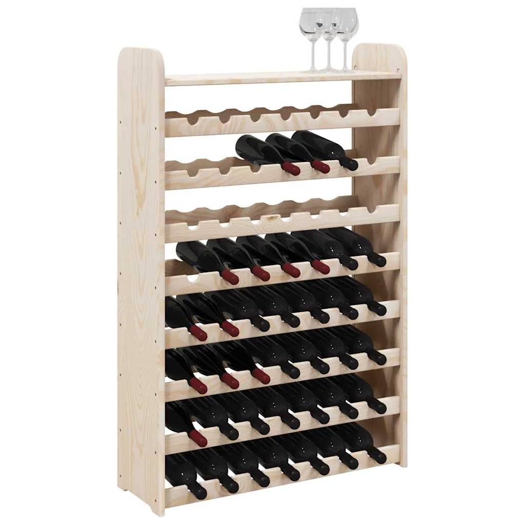 vidaXL vidaXL Wine Rack with Top Board 72.5x25x111.5 cm Solid Wood Pine - Wine Rack