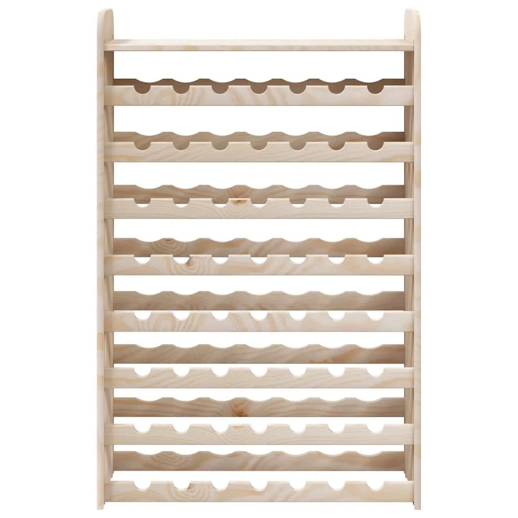 vidaXL vidaXL Wine Rack with Top Board 72.5x25x111.5 cm Solid Wood Pine - Wine Rack