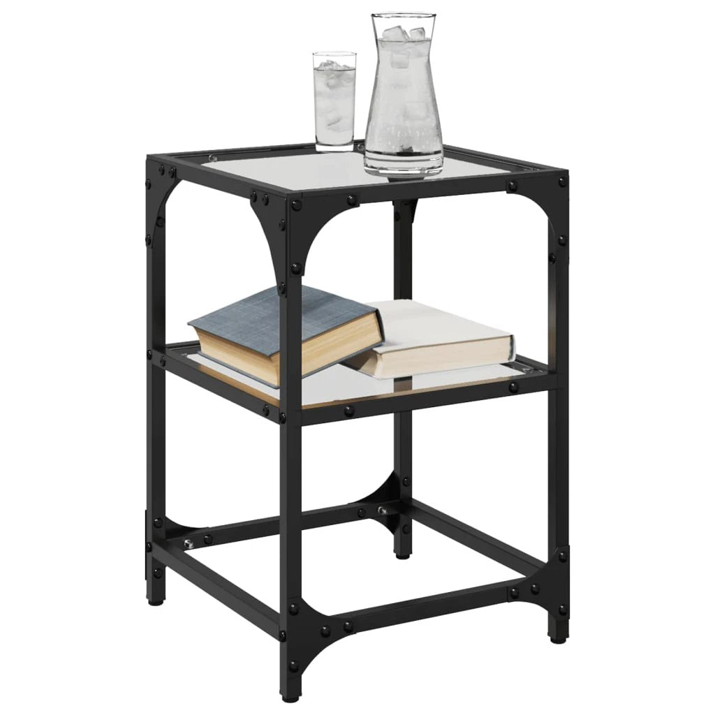 vidaXL VidaXL Coffee Tables 30x30x45cm Glass Top Home - Coffee Table