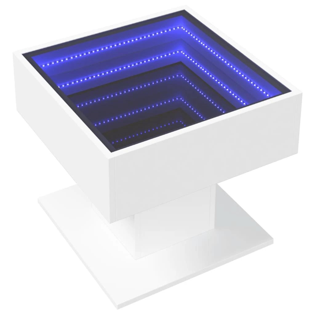 VidaXL Coffee Table 50x50x45 LED Infinity Mirror by vidaXL
