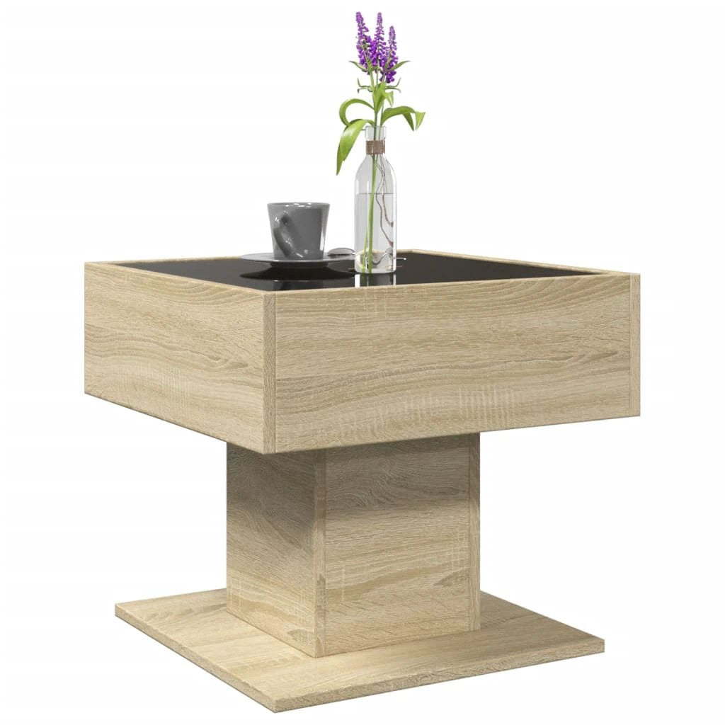 VidaXL Coffee Table 50x50x45 LED Infinity Mirror by vidaXL