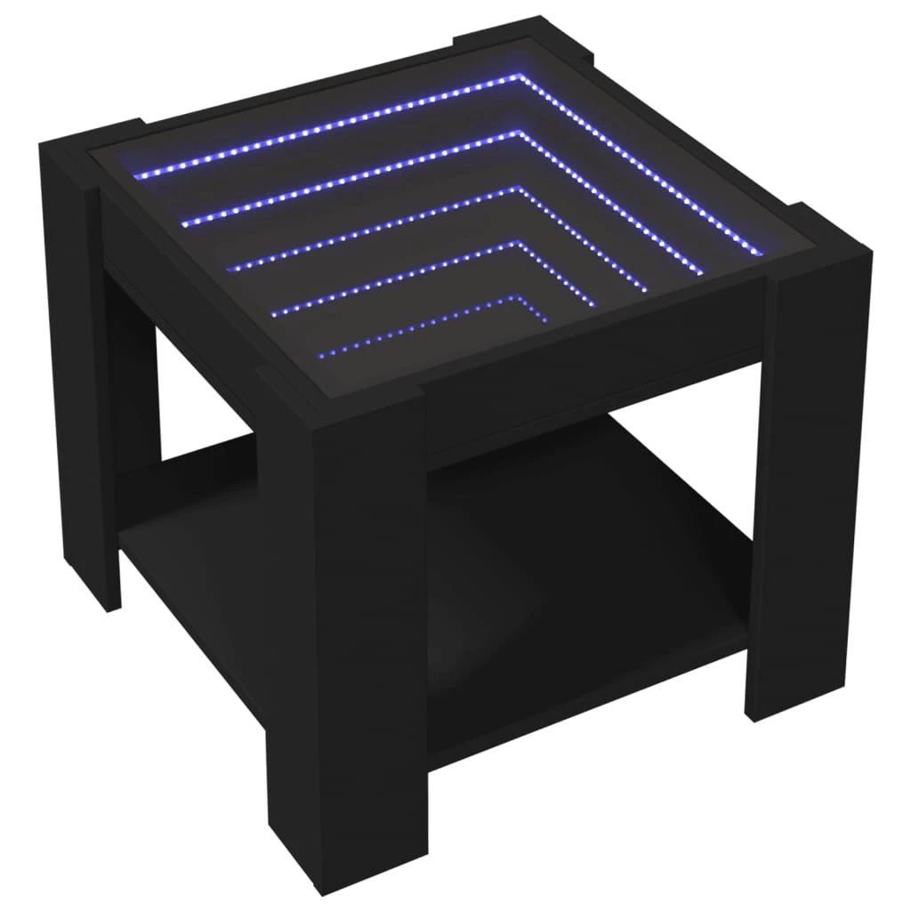 vidaXL CoffeeTable 53x53x45 LEDInfinityMirror LR by vidaXL