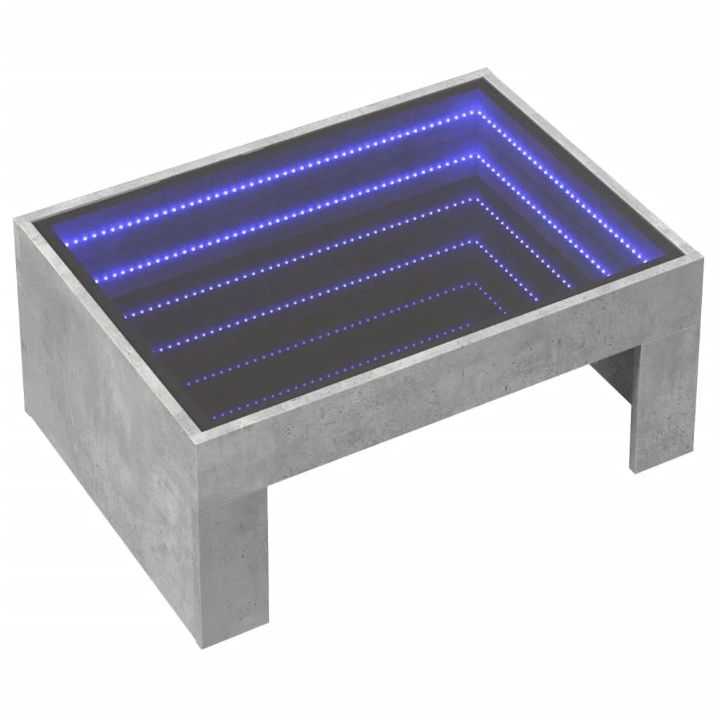 VidaXL Coffee Table 70x50x30 LED Infinity Mirror by vidaXL