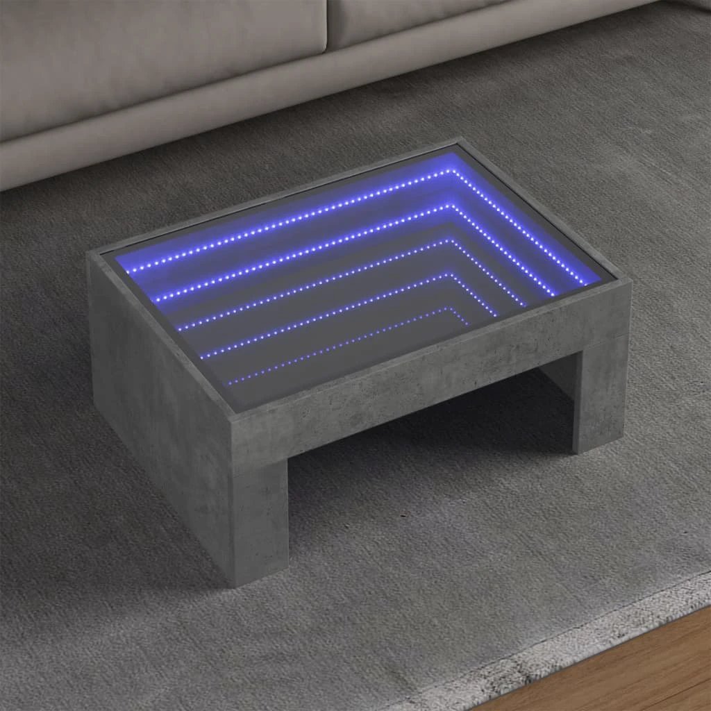 VidaXL Coffee Table 70x50x30 LED Infinity Mirror by vidaXL