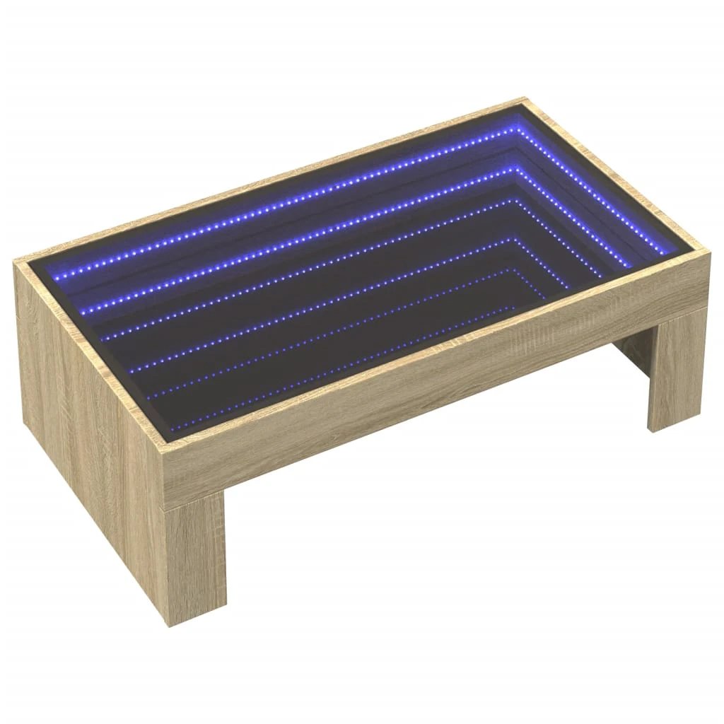 VidaXL Coffee Table 90x50x30cm InfinityLED Home by vidaXL