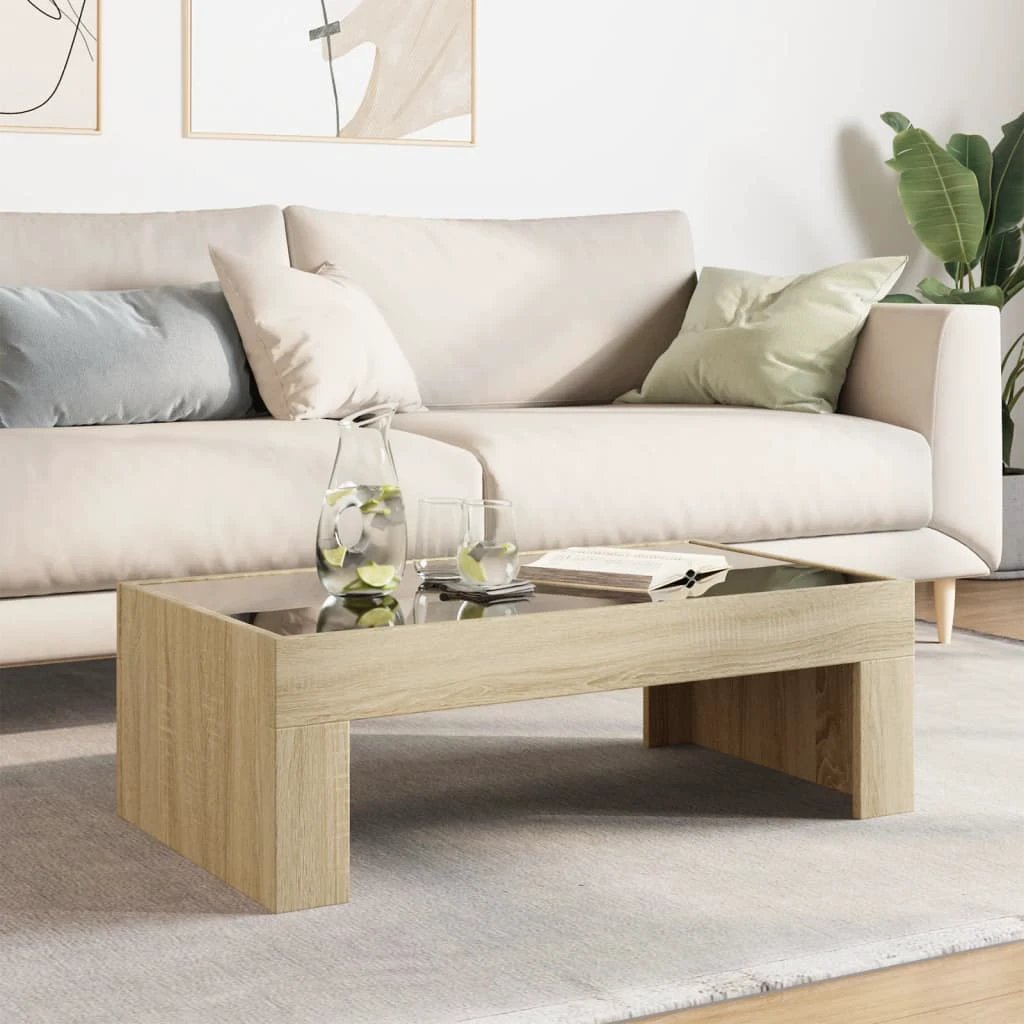 VidaXL Coffee Table 90x50x30cm InfinityLED Home by vidaXL