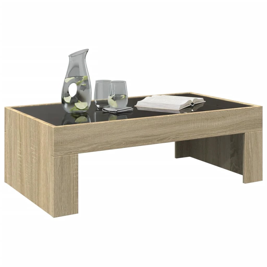 VidaXL Coffee Table 90x50x30cm InfinityLED Home by vidaXL