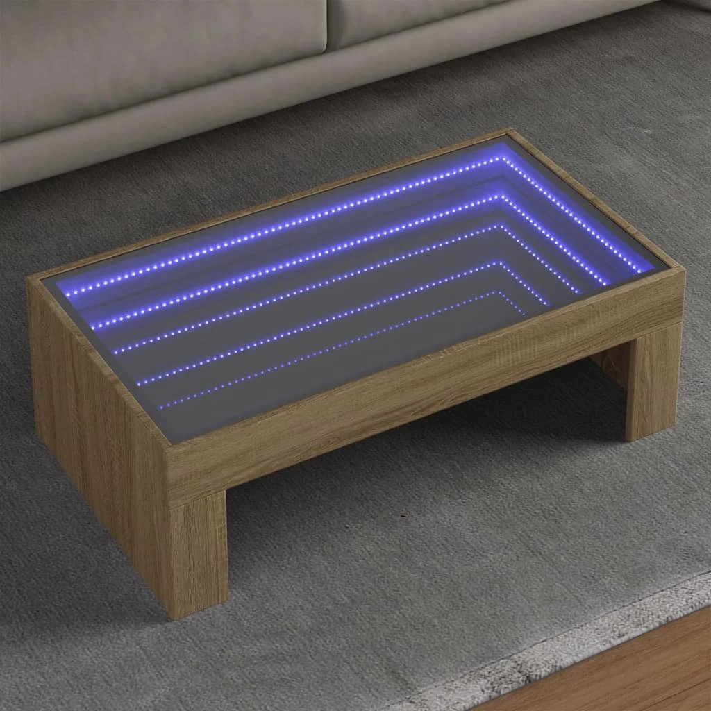 VidaXL Coffee Table 90x50x30cm InfinityLED Home by vidaXL