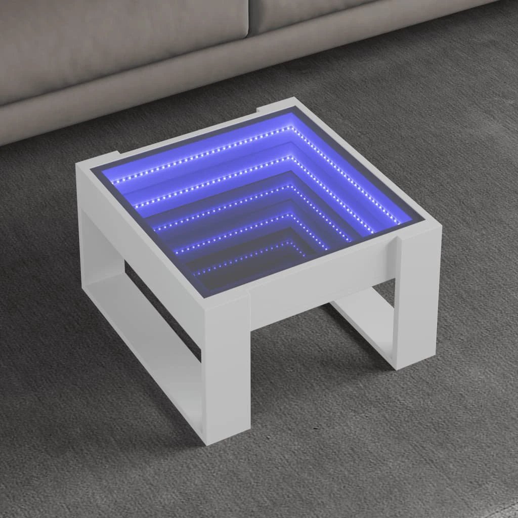 vidaXL VidaXL Coffee Table 50x53x30 LED Infinity Lounge - Coffee Table