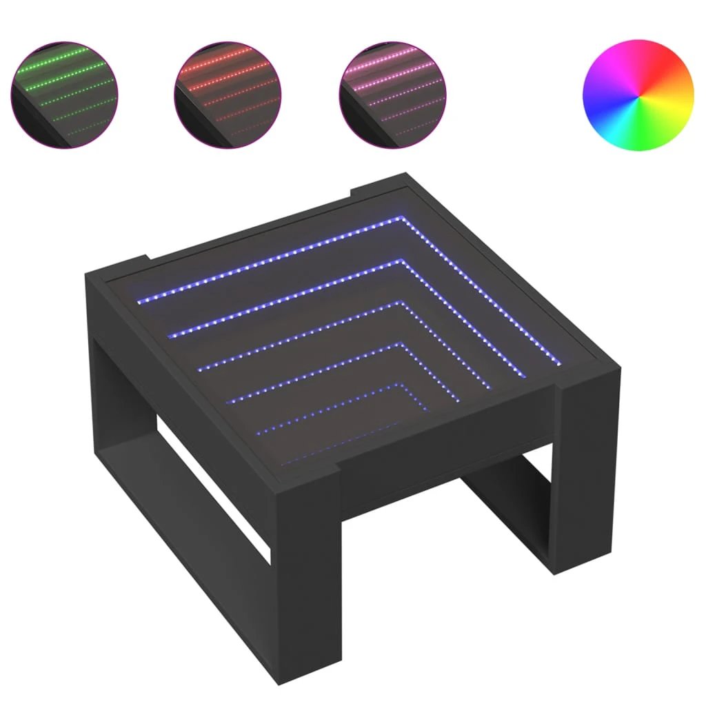 VidaXL Coffee Table 50x53x30 Infinity LED Lounge by vidaXL