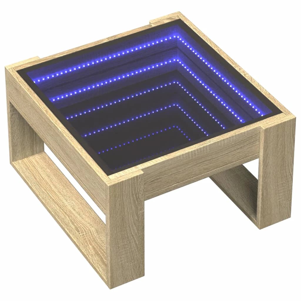 vidaXL Coffee Table 50x53x30 Infinity LED by vidaXL