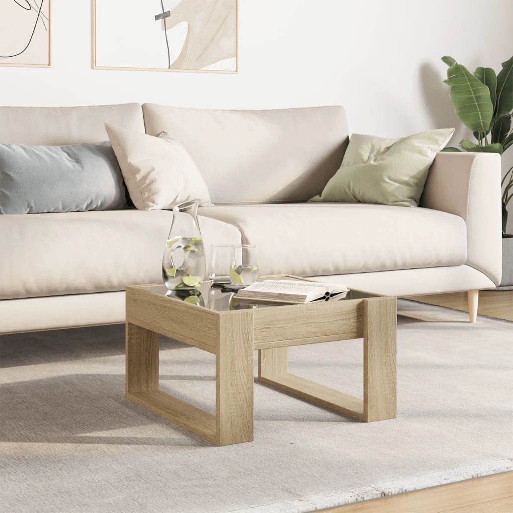 vidaXL Coffee Table 50x53x30 Infinity LED by vidaXL