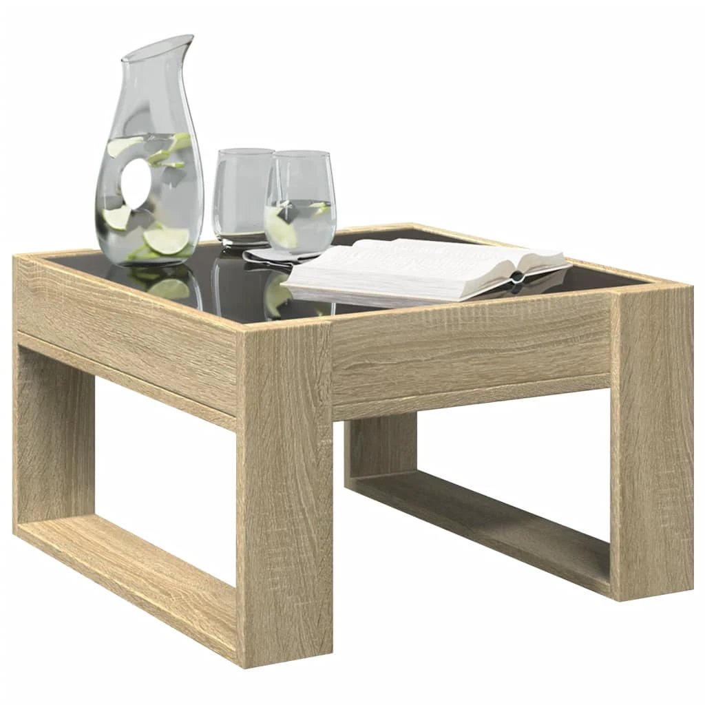 vidaXL Coffee Table 50x53x30 Infinity LED by vidaXL