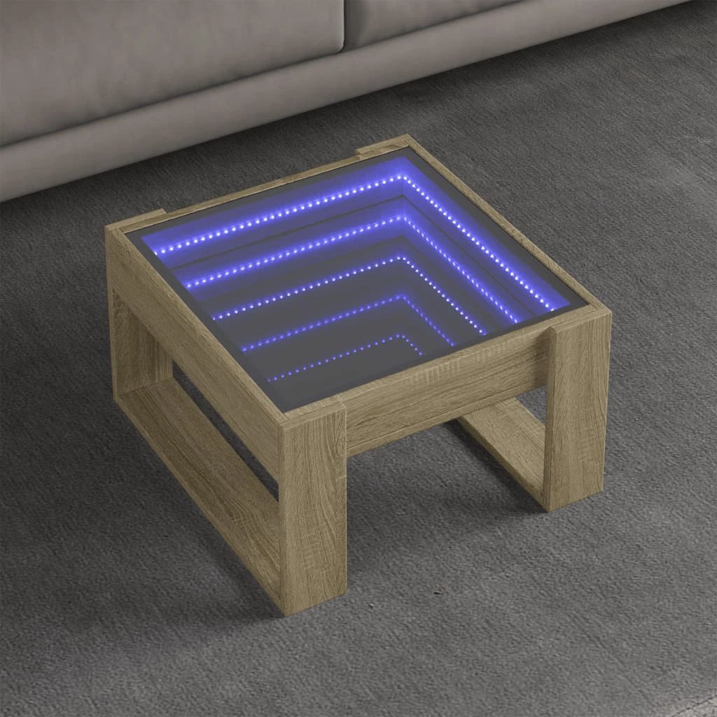 vidaXL Coffee Table 50x53x30 Infinity LED by vidaXL