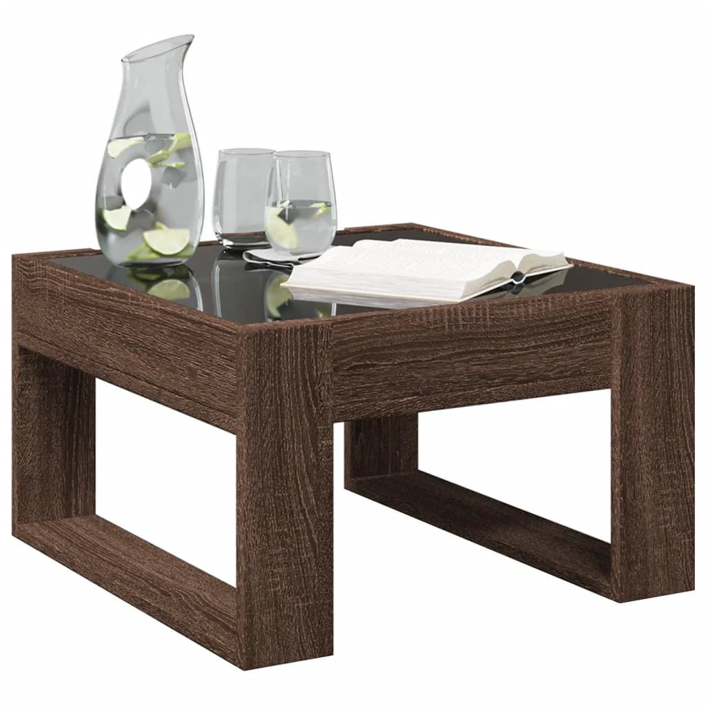 vidaXL VidaXL Coffee Table 50x53x30 LED Infinity Mirror - Coffee Table